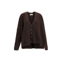 Golden Goose Brown Wool Oves Aries Cardigan