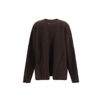Golden Goose Brown Wool Oves Aries Cardigan