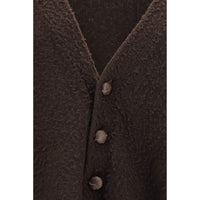 Golden Goose Brown Wool Oves Aries Cardigan