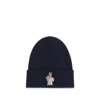 Moncler Grenoble Blue Wool Oves Aries Beanie