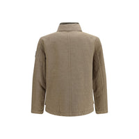 Stone Island Brown Cotton Full-Length Jacket