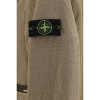 Stone Island Brown Cotton Full-Length Jacket