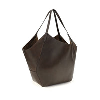 Brunello Cucinelli Brown Calf Leather Bos Taurus Handbag