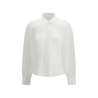 Forte_Forte White Polyester Shirt