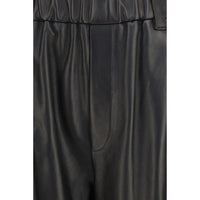 Brunello Cucinelli Black Leather Pants
