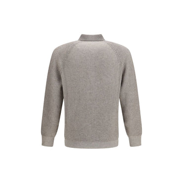 Brunello Cucinelli Gray Cashmere Sweater