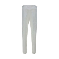 Brunello Cucinelli White Cotton Casual Pants