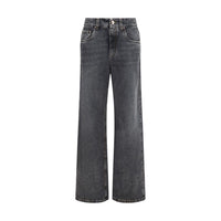 Brunello Cucinelli Gray Cotton Straight-Leg Jeans