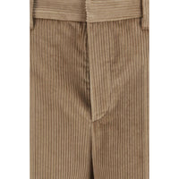 Brunello Cucinelli Brown Cotton Casual Pants