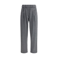 Brunello Cucinelli Gray Wool Casual Pants