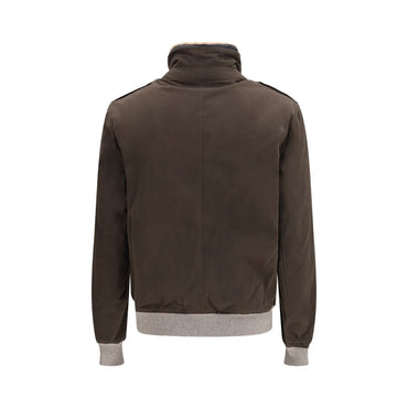 Brunello Cucinelli Brown Cotton Bomber