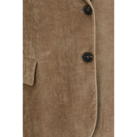 Brunello Cucinelli Beige Viscose Full-Length Jacket