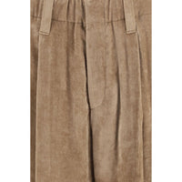 Brunello Cucinelli Brown Viscose Casual Pants