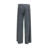 Magliano Gray Cotton Casual Pants