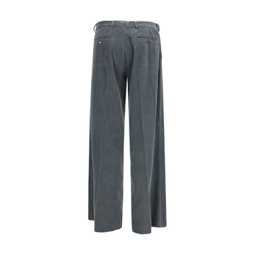 Magliano Gray Cotton Casual Pants