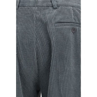 Magliano Gray Cotton Casual Pants