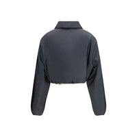 Miu Miu Gray Recycled Polyamide Shell Jacket