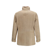 Brunello Cucinelli Beige Lambskin Full-Length Jacket