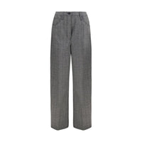Prada Gray Wool Oves Aries Casual Pants