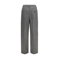 Prada Gray Wool Oves Aries Casual Pants