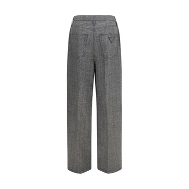 Prada Gray Wool Oves Aries Casual Pants