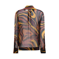 Emilio Pucci Multicolor Silk Pattern Shirt
