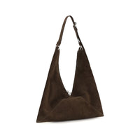 Moschino Brown Suede Leather Shoulder Bag