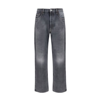 Prada Black Cotton Relaxed Fit Jeans