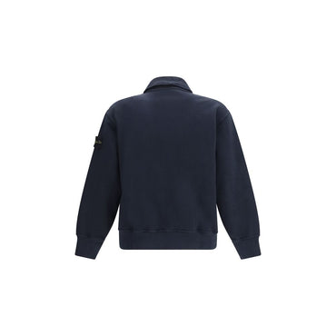 Stone Island Blue Cotton Polo Shirt