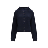 Khaite Blue Cashmere Cardigan