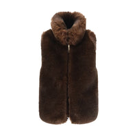Woolrich Brown Polyester Sleeveless Jacket