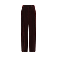 Giorgio Armani Bordeaux Viscose Dress Pants