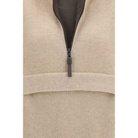 Brunello Cucinelli Beige Cashmere Sweatshirt