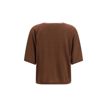 Brunello Cucinelli Brown Cashmere Sweatshirt