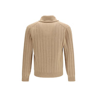 Brunello Cucinelli Beige Cashmere Cardigan