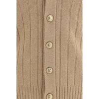 Brunello Cucinelli Beige Cashmere Cardigan