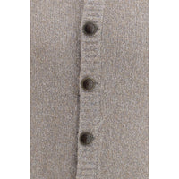 Brunello Cucinelli Gray Wool Oves Aries Cardigan