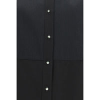 Sara Roka Black Cotton Dress Shirt