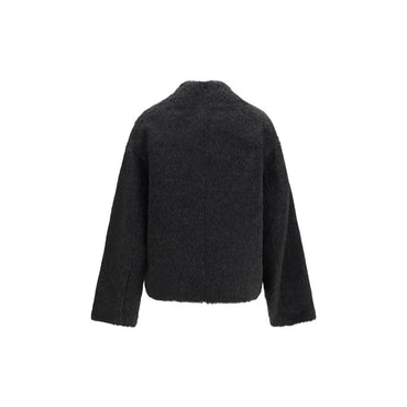 Loulou De Saison Black Alpaca Vicugna Pacos Jacket