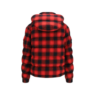 Moncler Red Cotton Full-Length Jacket