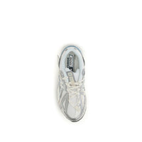 New Balance White Fabric Athletic Sneakers
