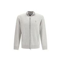 Brunello Cucinelli Gray Cashmere Cardigan