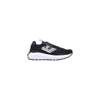EA7 Emporio Armani Black And White Polyethylene Athletic Sneakers