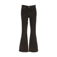 7FOR Black Cotton Bootcut Jeans