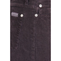7FOR Brown Cotton Casual Pants