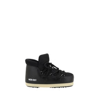 Moon Boot Black Polyester Lace-Up Boots