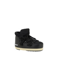 Moon Boot Black Polyester Lace-Up Boots