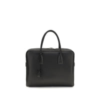 Saint Laurent Black Calf Leather Bos Taurus Handbag