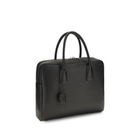Saint Laurent Black Calf Leather Bos Taurus Handbag
