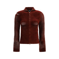 Giorgio Armani Bordeaux Viscose Cardigan